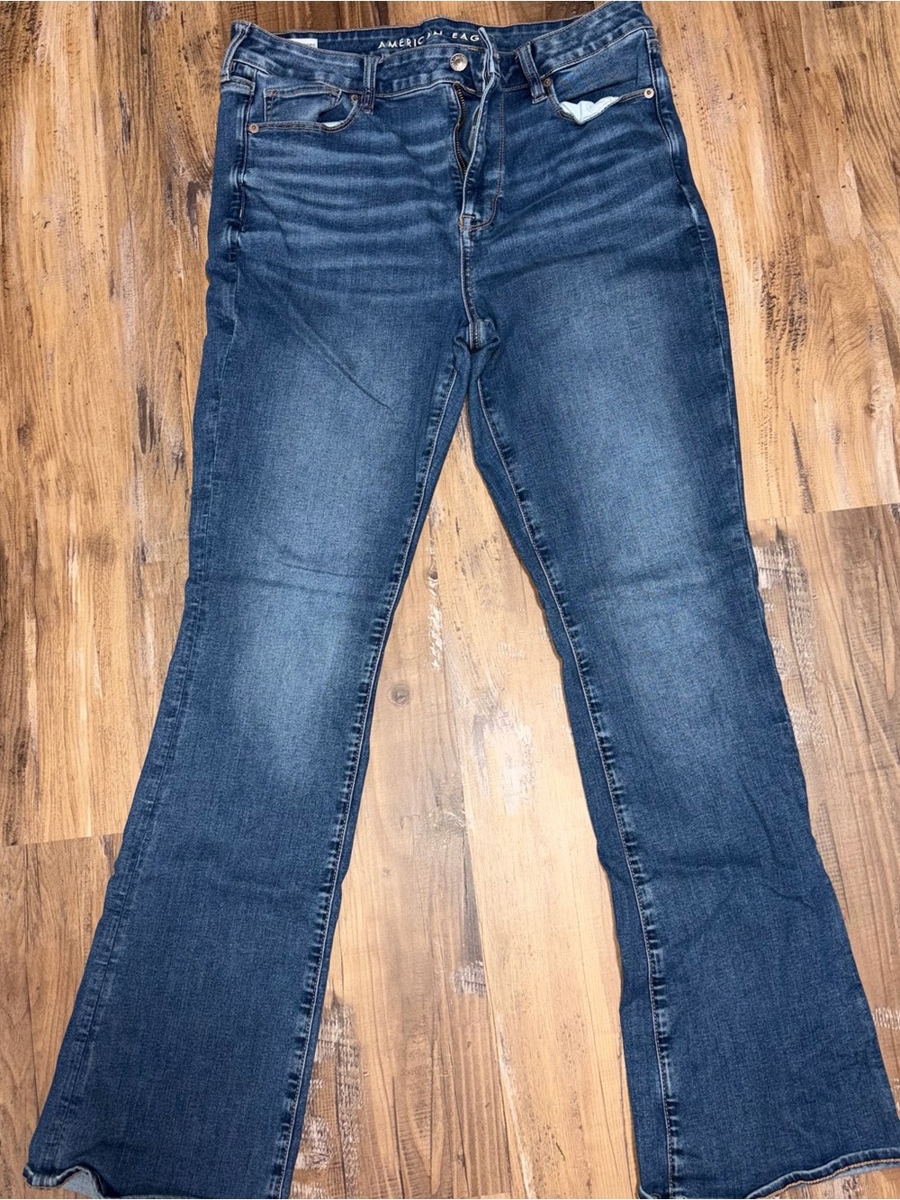 American Eagle Outfitters Dark Blue Flare Jeans